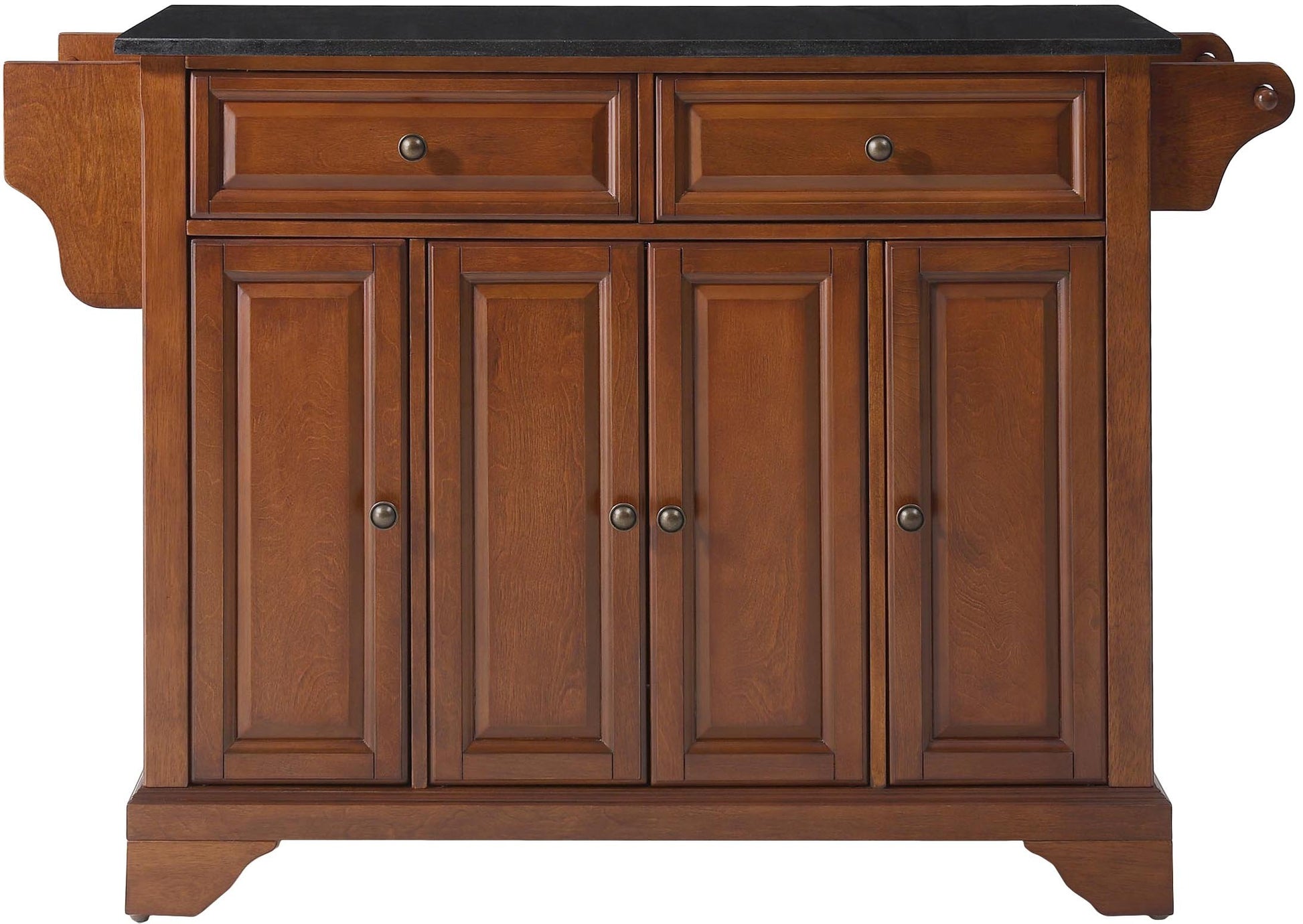 Kitchen Storage | Solid Hardwood Kitchen Island | Elegant Raised Panel Doors | Ample Storage Space | Classic Cherry Finish | casafoyer.myshopify.com