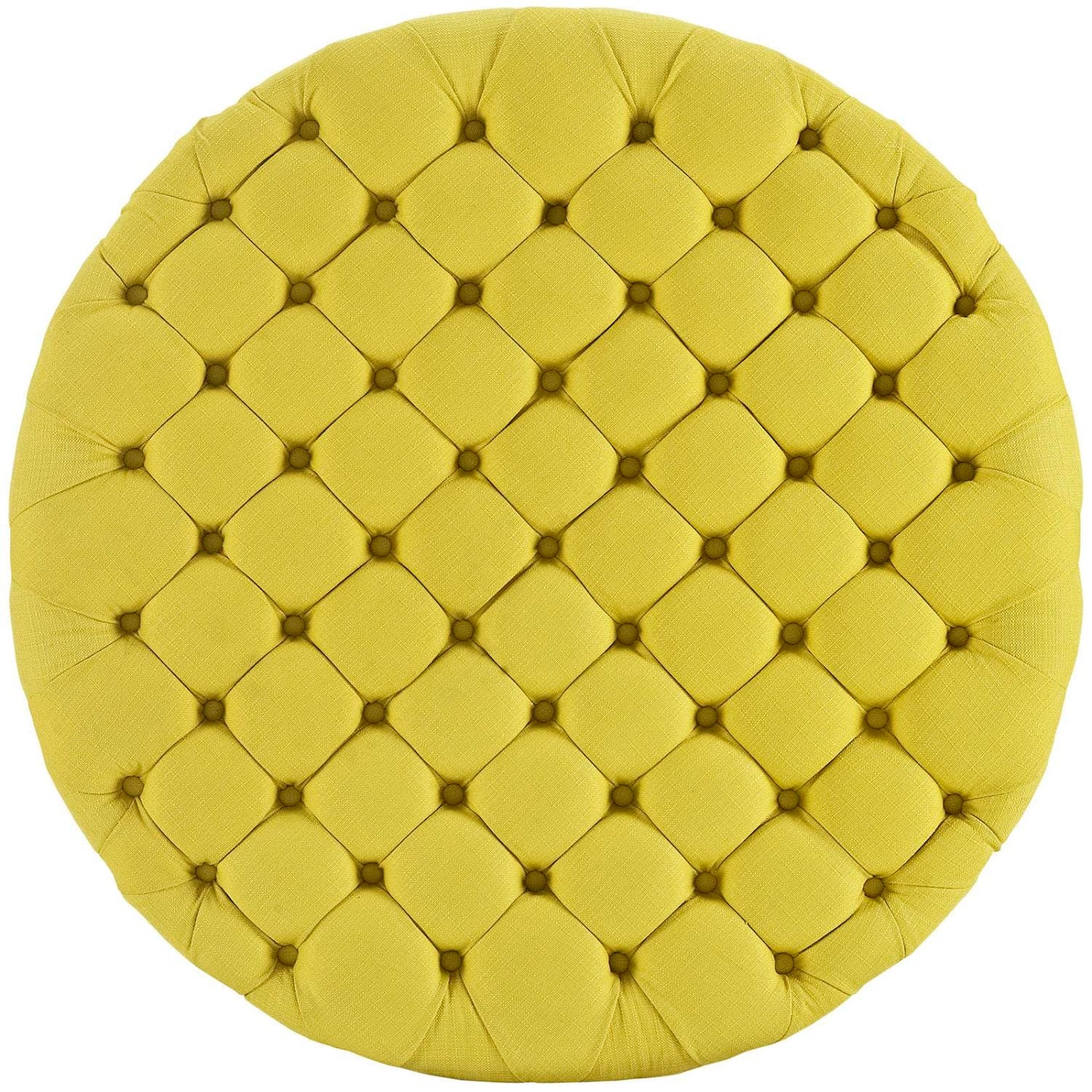 ottomans | CasaFoyer Amour Round Ottoman | Chic & Sophisticated Tufted Design | Comfortable & Durable | Fine Fabric Upholstery | Non-Marking Legs | Elevate Your Interior Design | casafoyer.myshopify.com