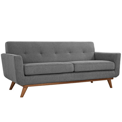 kitchen and dining room sets | Engage Sofa | Elegant Curves | Generously Sized Cushions | Cherry Wood Legs | Perfect for Relaxation & Conversations | Includes Loveseat | casafoyer.myshopify.com