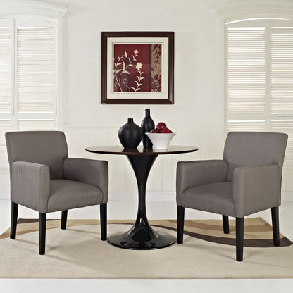 Dining Table | Chloe Wood Legged Armchair Set of 2 | Versatile Design | Comfortable Fabric | Dark Wooden Legs | Perfect for Dining, Office, or Living Room Decor | Timeless Neutral Style | casafoyer.myshopify.com