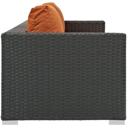 Patio Furniture Sets | Sojourn Outdoor Patio Sofa | Sturdy & Versatile Seating | Sunbrella Cushions | UV Protection | Aluminum Frame | Ideal for Patio, Backyard, Poolside | casafoyer.myshopify.com