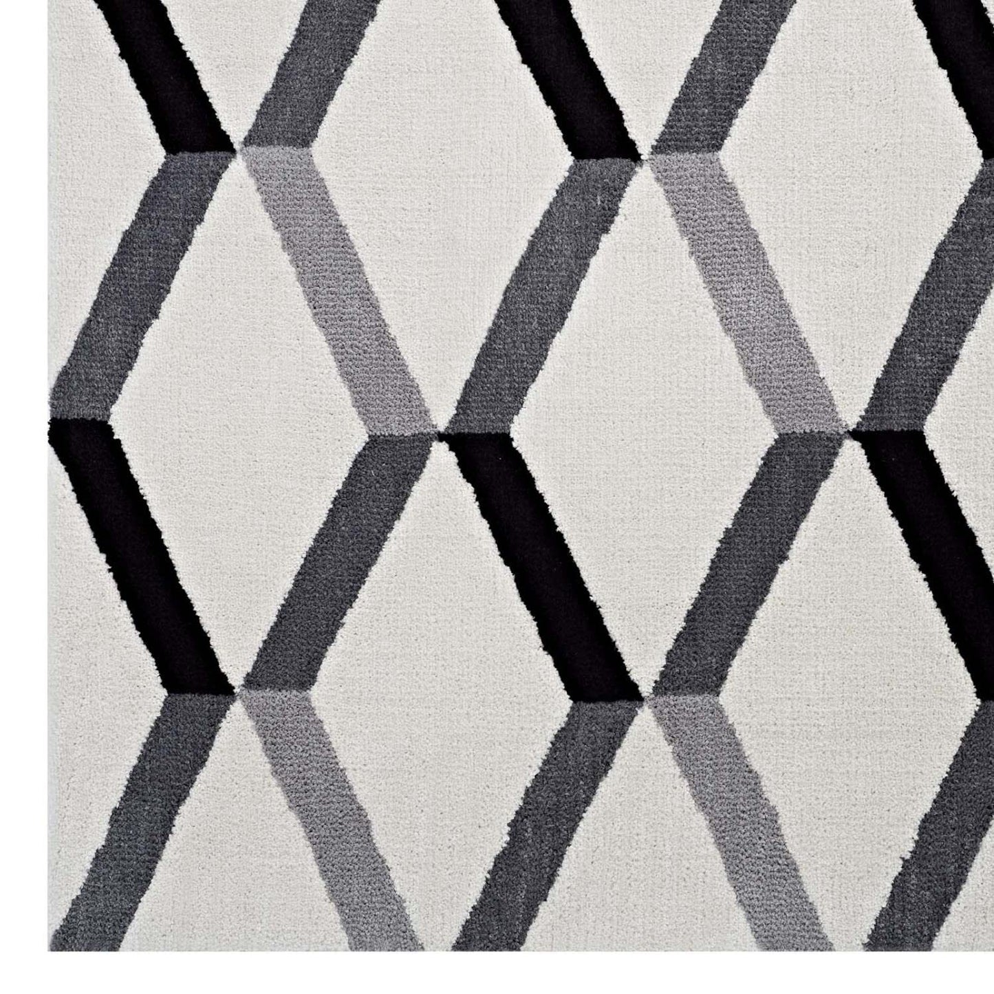 area rugs | CasaFoyer Sigrun Geometric Chevron Area Rug | Modern Design | Soft Polyester Microfiber | Jute Bottom | High-Density Weave | Non-Shedding | Stain-Resistant | Easy to Maintain | 5x8 | Black and White | casafoyer.myshopify.com