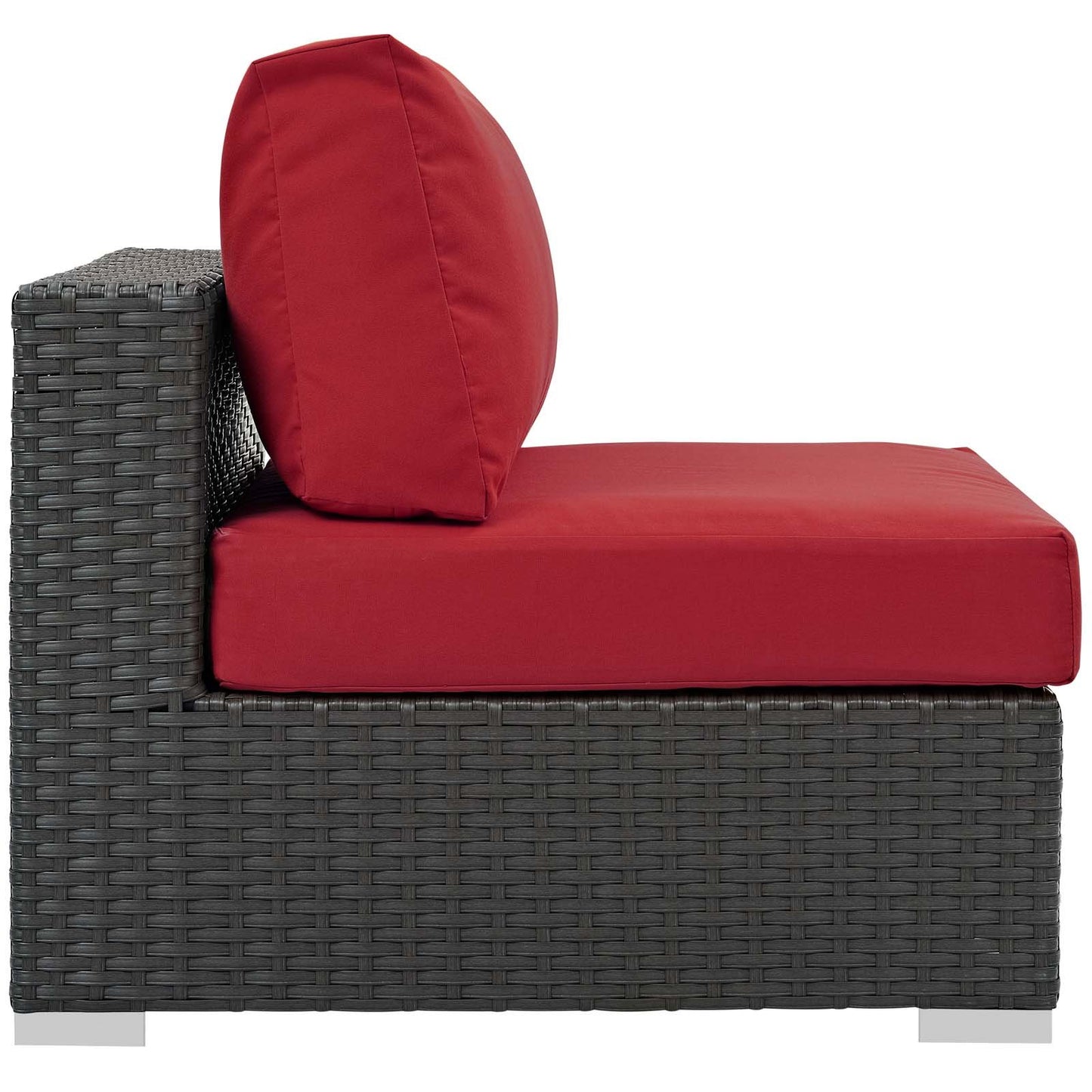 executive chairs | CasaFoyer Sojourn Outdoor Patio Armless Chair | Sunbrella Fabric | Synthetic Rattan | UV Protection | Aluminum Frame | Ideal for Patio, Backyard, Poolside | casafoyer.myshopify.com