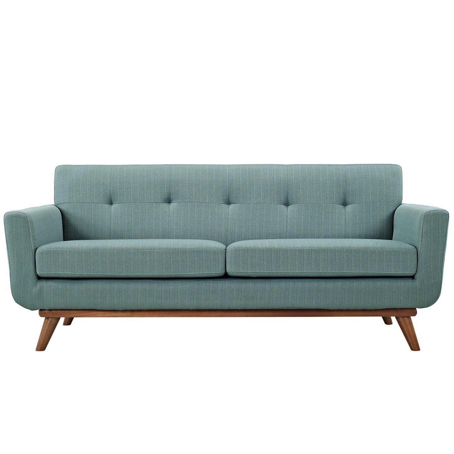 Sofa & chair Sets | Engage Loveseat | Cozy Lounge Experience | Gentle Curves, Dual Cushions | Tufted Buttons, Cherry Wood Legs | Perfect for Relaxation, Conversations | casafoyer.myshopify.com