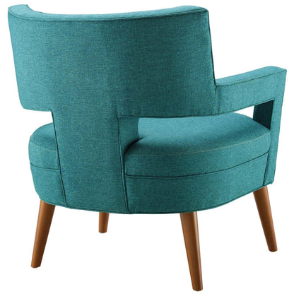 home office desk chairs | CasaFoyer Sheer Mid-Century Modern Armchair | Elegant Polyester Upholstery | Button Tufting | Cherry-Stained Wood Legs | Ideal for Living Room, Home Office, Entryway | 440 lbs Weight Capacity | casafoyer.myshopify.com