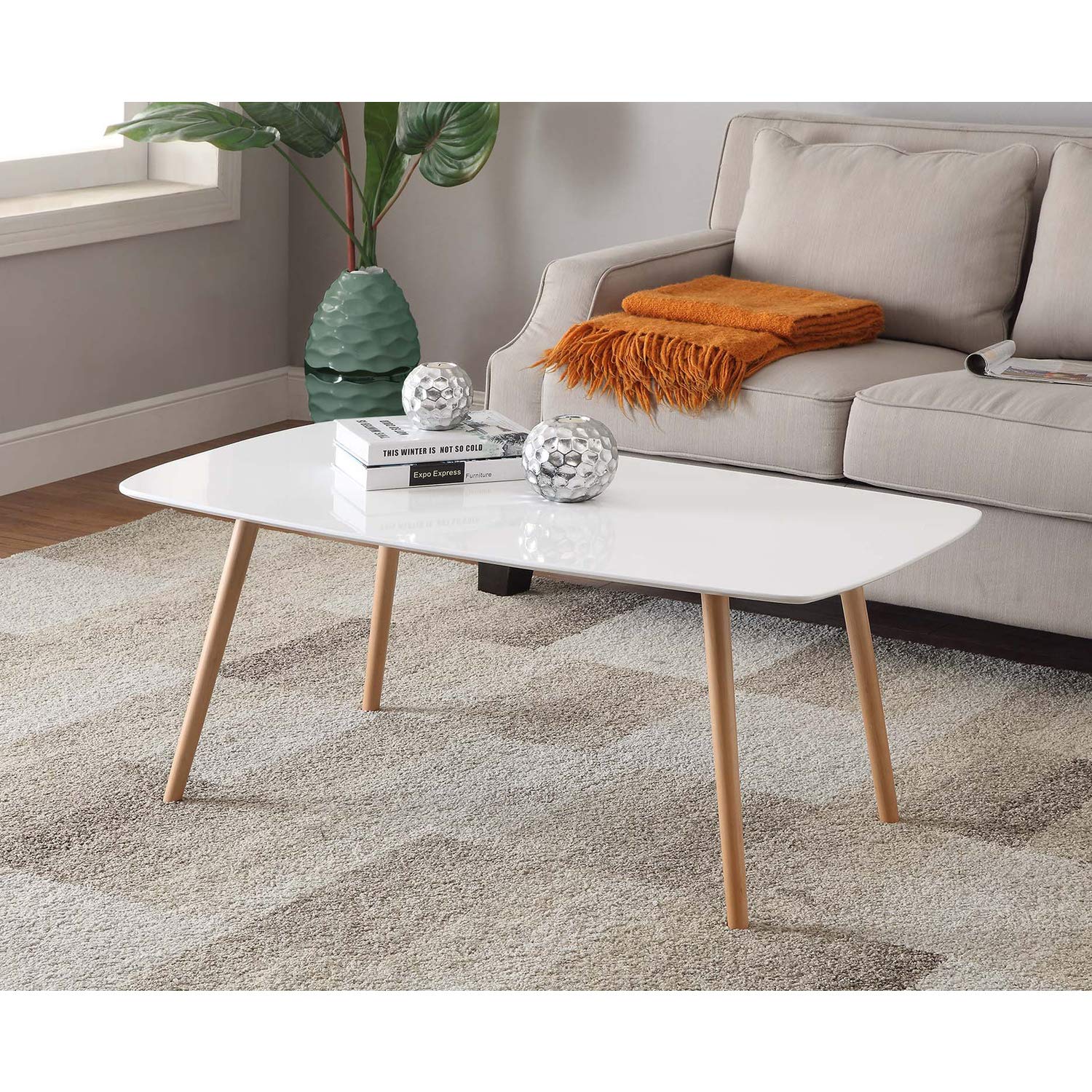 TABLE | Oslo Coffee Table | Mid Century Style | Multiple Finishes | Solid Wood Legs | Easy Assembly | Perfect Match for Your Decor | casafoyer.myshopify.com