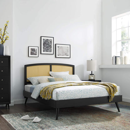 adjustable bed bases | CasaFoyer Sierra Woven Cane Rattan Wood Queen Platform Bed | Mid-Century Modern Design | Tropical Flair | Durable Construction | No Box Spring Needed | Easy Assembly | 601 lbs Weight Capacity | casafoyer.myshopify.com