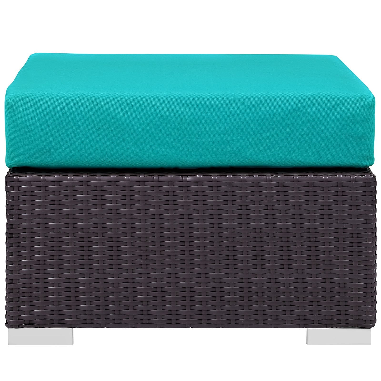 Ottoman | Convene Outdoor Sectional Ottoman | Durable Rattan Weave | All-Weather Cushions | Versatile & Stylish Patio Furniture | casafoyer.myshopify.com