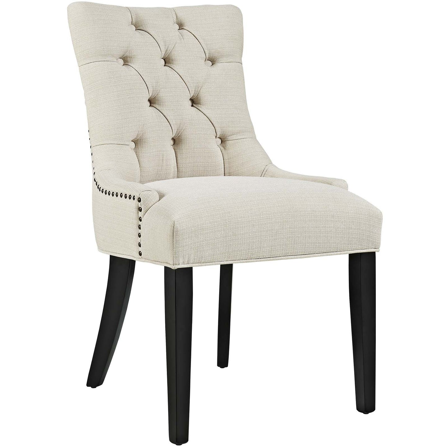 home office desk chairs | CasaFoyer Regent Tufted Button Upholstered Fabric Parsons Dining Chair | Elegant & Comfortable | Beige | Dining, Living Rooms, Offices | casafoyer.myshopify.com
