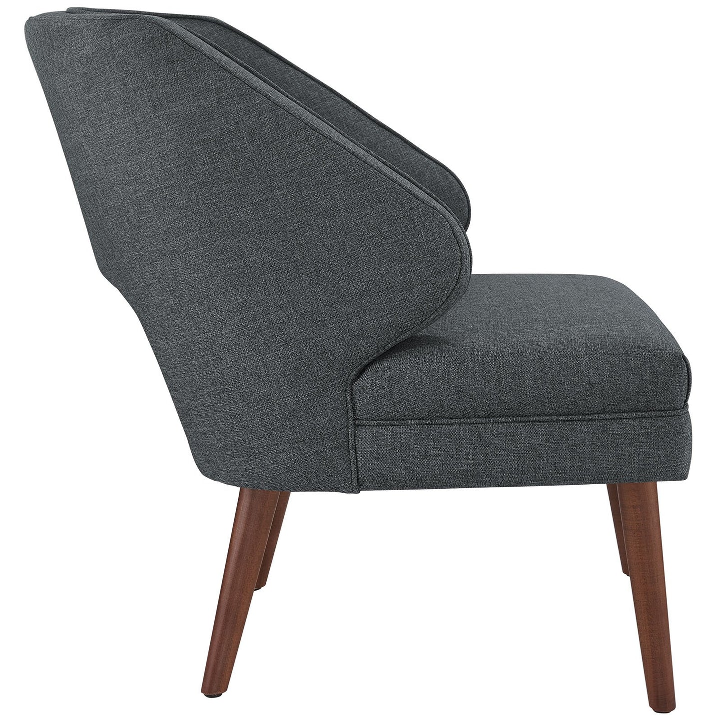 home office desk chairs | CasaFoyer Dock Armchair | Mid-Century Inspired | Plush Foam Padding | Polyester Upholstery | Dark Walnut Legs | Ideal for Contemporary & Eclectic Spaces | casafoyer.myshopify.com