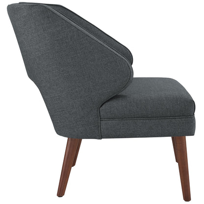 home office desk chairs | CasaFoyer Dock Armchair | Mid-Century Inspired | Plush Foam Padding | Polyester Upholstery | Dark Walnut Legs | Ideal for Contemporary & Eclectic Spaces | casafoyer.myshopify.com