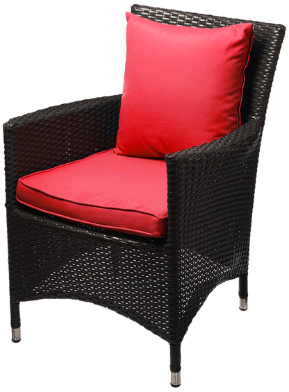 Patio Furniture Sets | Convene Outdoor Sectional Dining Armchair | Synthetic Rattan | Weather-Resistant Cushions | Aluminum Frame | Patio, Backyard, Poolside | casafoyer.myshopify.com