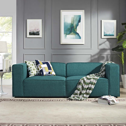 kitchen and dining room sets | CasaFoyer Mingle Ultimate Comfort Modular Sectional Sofa Set | Teal | Spacious Seating | Plush Foam Padding | Adjustable | Polyester Fabric | Piping Details | casafoyer.myshopify.com