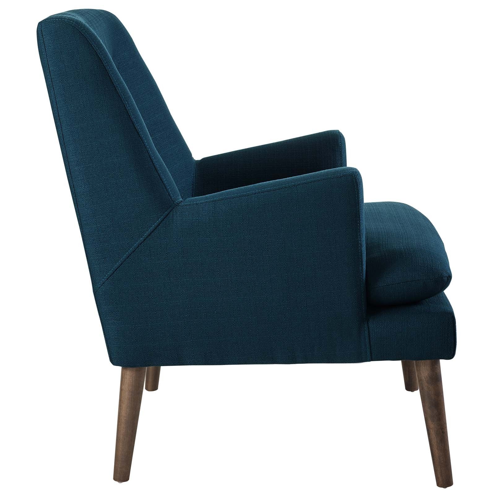 home office desk chairs | CasaFoyer Leisure Lounge Chair | Mid-Century Modern | Plush Foam Seat | Button Tufted Back | Walnut-Stained Legs | Perfect for Living Room, Lounge, Bedroom | Supports up to 331 lbs | casafoyer.myshopify.com