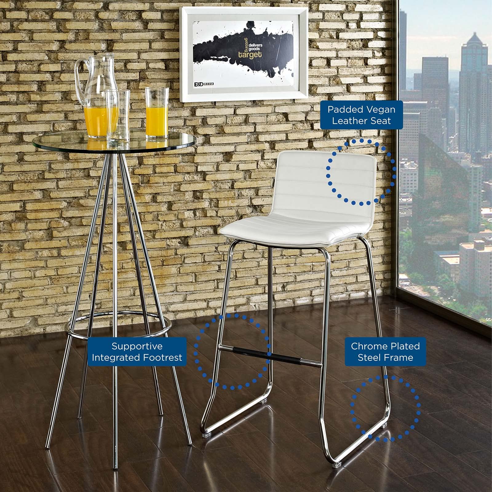 barstools | CasaFoyer Dive Bar Stool Set of 4 | Captivating Design for Engaging Conversations | Perfect for Bars, Restaurants, and Home Settings | casafoyer.myshopify.com