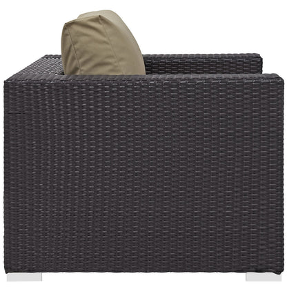 Patio Furniture Sets | Convene Outdoor Sectional Armchair | Durable Rattan & Aluminum Frame | All-Weather Cushions | Versatile Patio Furniture | casafoyer.myshopify.com