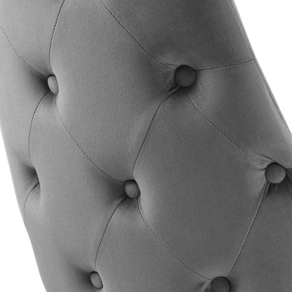 home office desk chairs | CasaFoyer Adorn Tufted Performance Velvet Dining Side Chair | Elegant, Plush, Stain-Resistant | Vintage Modern Style | 300 lbs. Capacity | Non-Marking Foot Caps | casafoyer.myshopify.com