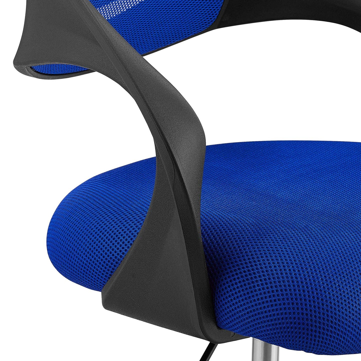 home office desk chairs | CasaFoyer Thrive Mesh Office Chair | Durable Nylon Frame | Lumbar Support | Breathable Back | Comfortable Seat | Height Adjustment | 360 Swivel | Blue | casafoyer.myshopify.com