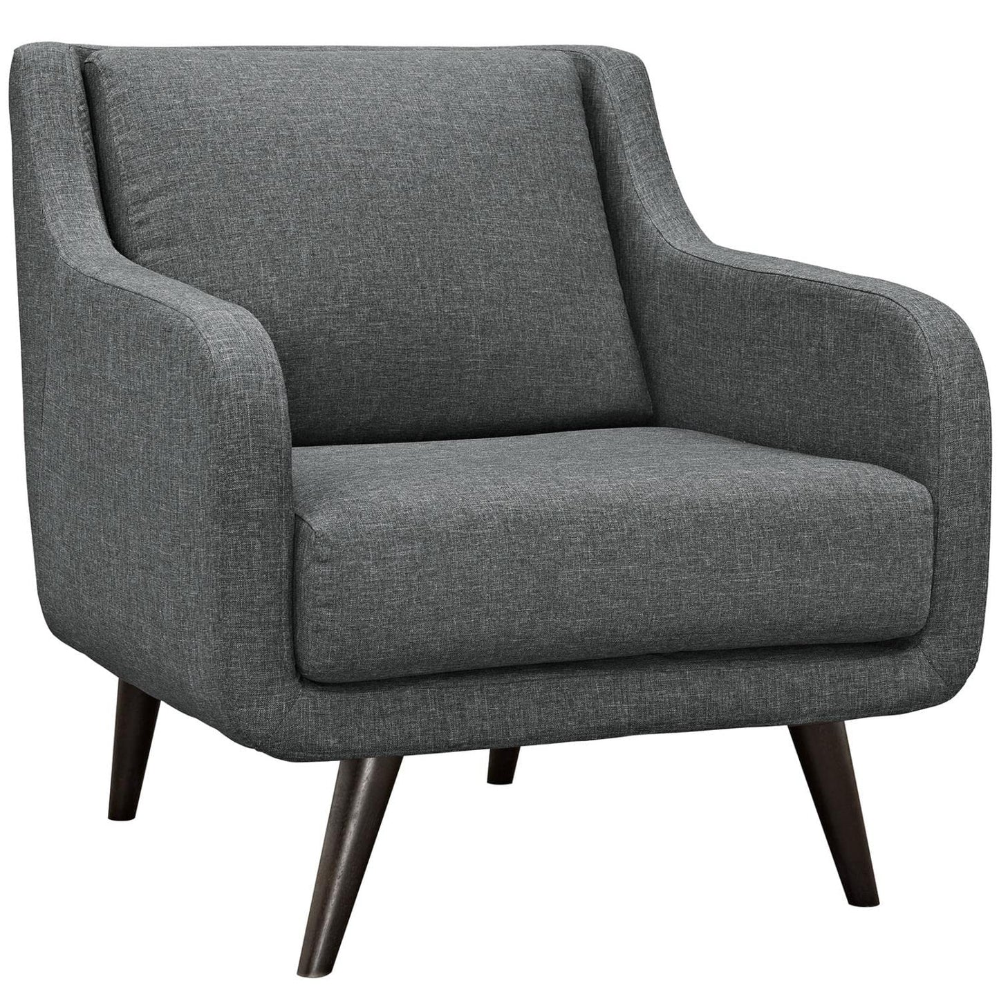 kitchen and dining room sets | CasaFoyer Verve | Mid-Century Living Room Set | Stylish & Sophisticated Furniture | Espresso Stained Legs | Includes Armchair & Sofa | Gray | casafoyer.myshopify.com