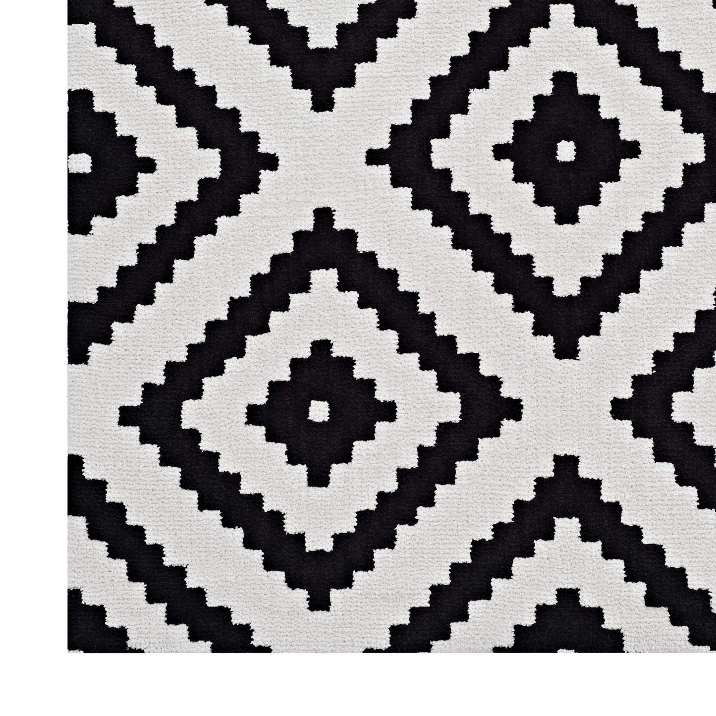 Carpet & Rugs | CasaFoyer Alika Abstract Diamond Trellis Area Rug | Modern Design | Luxurious Feel | Durable & Stain Resistant | 5x8 | Black & White | casafoyer.myshopify.com