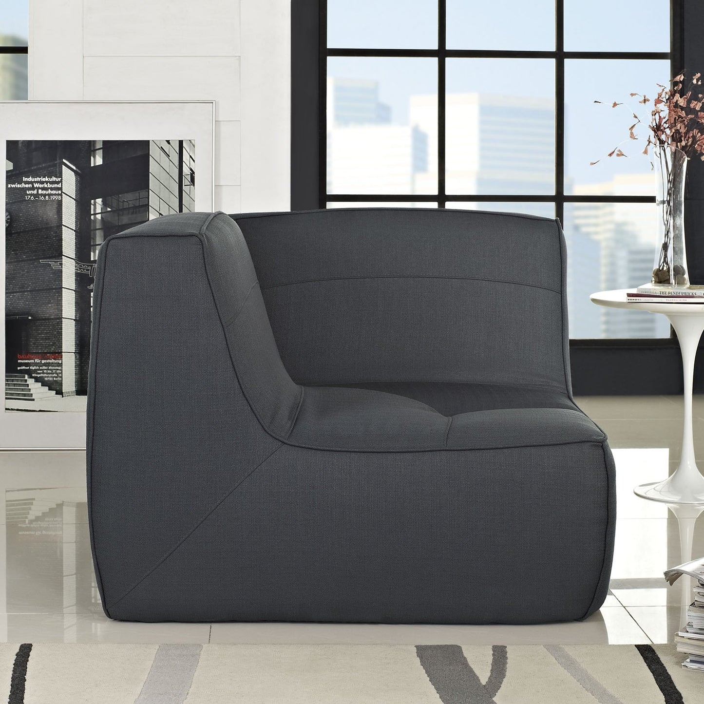 sofas | CasaFoyer Align Curved Sectional Sofa Set | Luxuriously Padded & Upholstered | High-Quality Fabric | Button Tufting & Trim | Includes Corner Sofa | casafoyer.myshopify.com