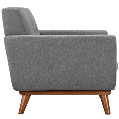 kitchen and dining room sets | CasaFoyer Engage Upholstered Fabric Button Tufted Sofa Furniture Series | Comfortable Lounging Experience | Set of 3: Armchair, Loveseat, Sofa | Cherry Wood Legs | Stain Resistant | Expectation Gray | casafoyer.myshopify.com