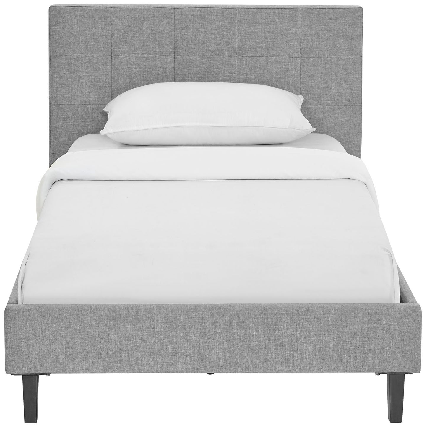 Bed | CasaFoyer Linnea Platform Bed | Elegant Upholstered Tufted Headboard | Solid Wood Legs | No Box Spring Needed | Supports Memory Foam, Spring, Latex, Hybrid Mattresses | Chic-Luxe Look | Weight Capacity 1300 lbs | casafoyer.myshopify.com