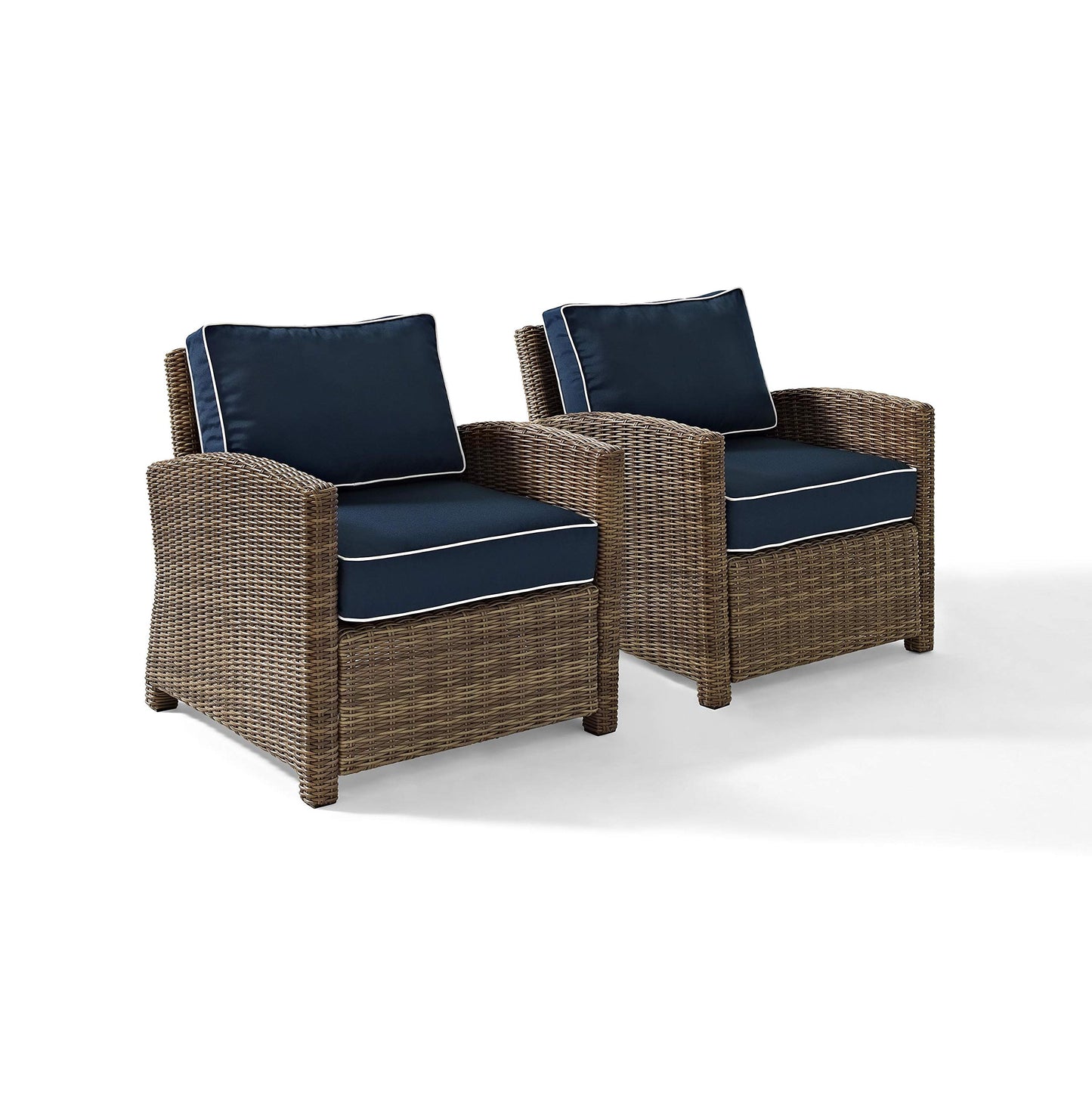 Patio Furniture Sets | CasaFoyerS BRADENTON COLLECTION | Outdoor Wicker Seating Set | 2-Piece Conversational Set | All-Weather Wicker | Sturdy Steel Frames | UV & Fade Resistant | casafoyer.myshopify.com