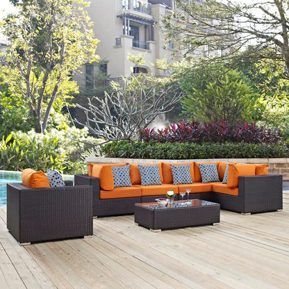 kitchen and dining room sets | CasaFoyer Convene Outdoor Sectional Set | Durable Rattan Weave | Weather-Resistant Cushions | Versatile & Stylish Patio Furniture | casafoyer.myshopify.com