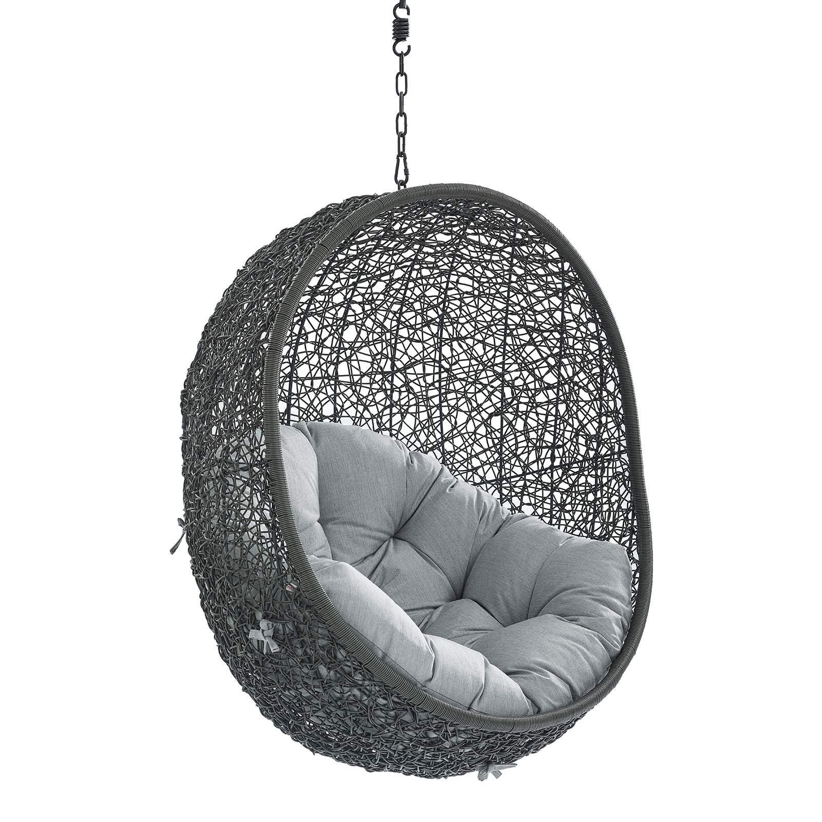 porch swings | Ergode Hide Outdoor Patio Swing Chair | Sunbrella Fabric Cushion | Durable Steel Frame | Perfect for Patio, Backyard, Porch, Poolside | Indoor/Outdoor Use | Gray | casafoyer.myshopify.com