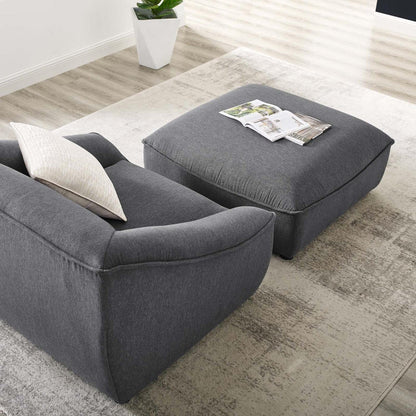 kitchen and dining room sets | CasaFoyer Comprise Upholstered Armchair & Ottoman Set | French Piping Details | Dense Foam Padding | Solid Wood Construction | Supports up to 400 lbs | casafoyer.myshopify.com