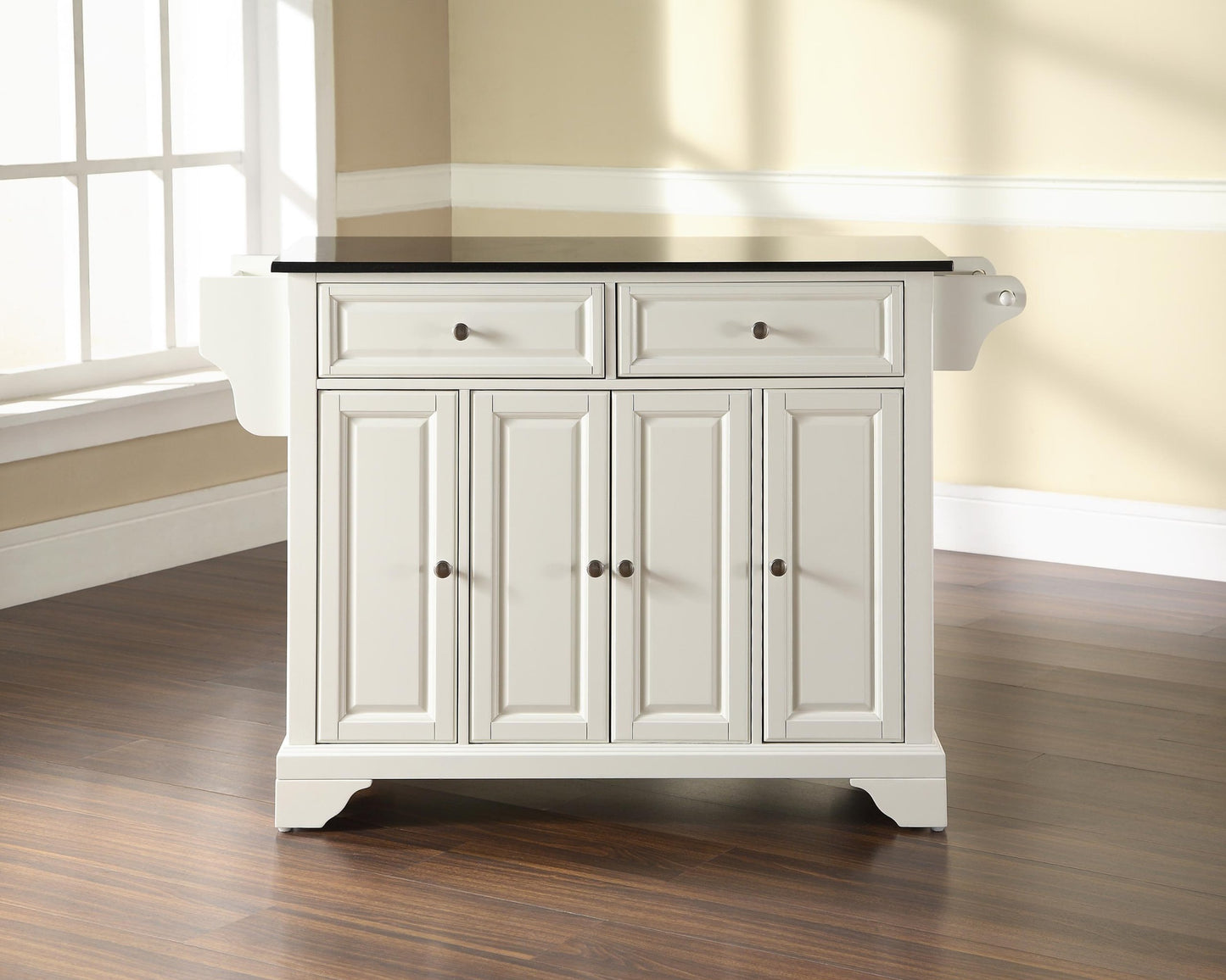 Kitchen Storage | Durable Solid Hardwood Kitchen Island | Elegant Raised Panel Doors | Ample Storage Space | casafoyer.myshopify.com