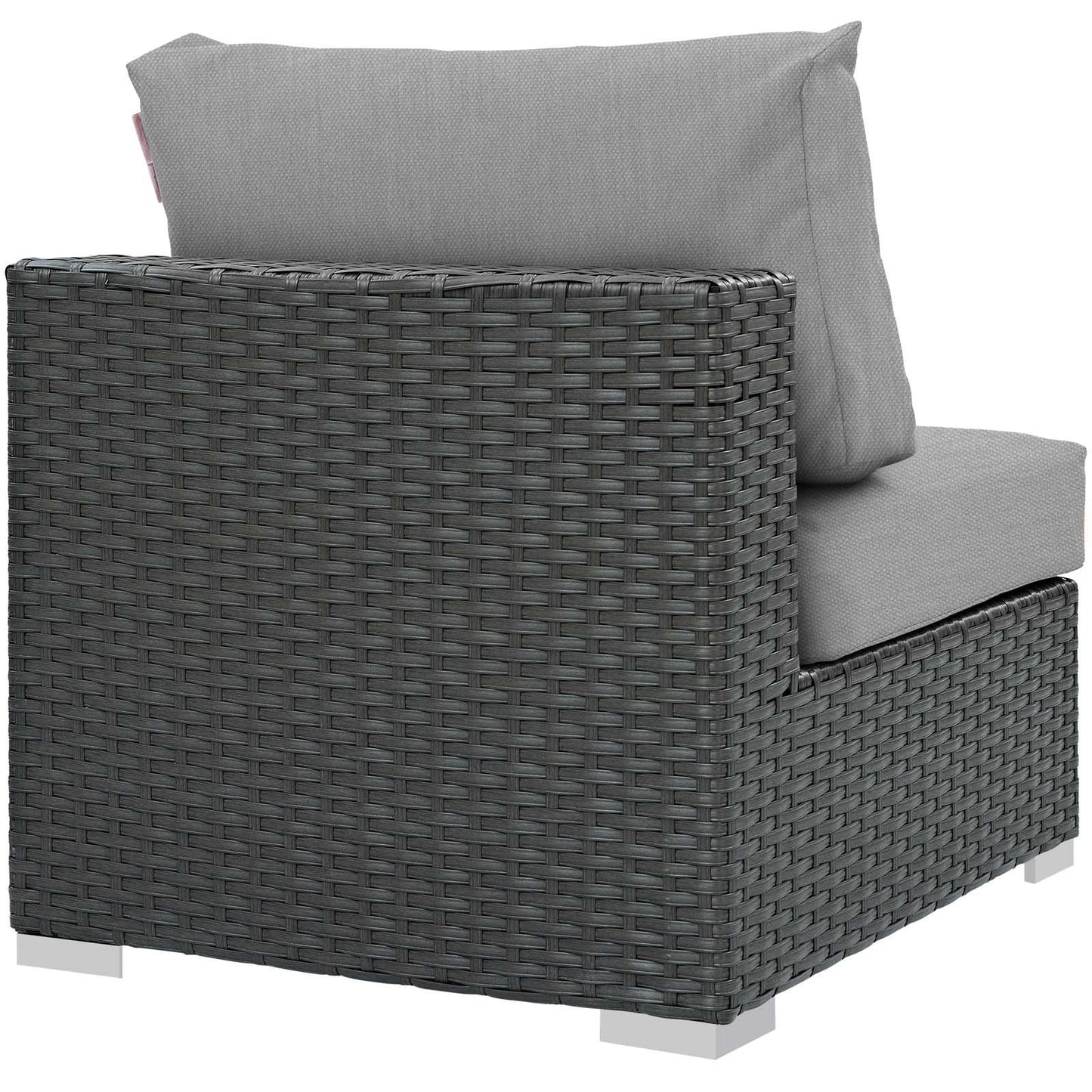 executive chairs | Sojourn Outdoor Patio Armless Chair | Sunbrella Fabric | Synthetic Rattan | UV Protection | Aluminum Frame | Ideal for Patio, Backyard, Poolside | casafoyer.myshopify.com