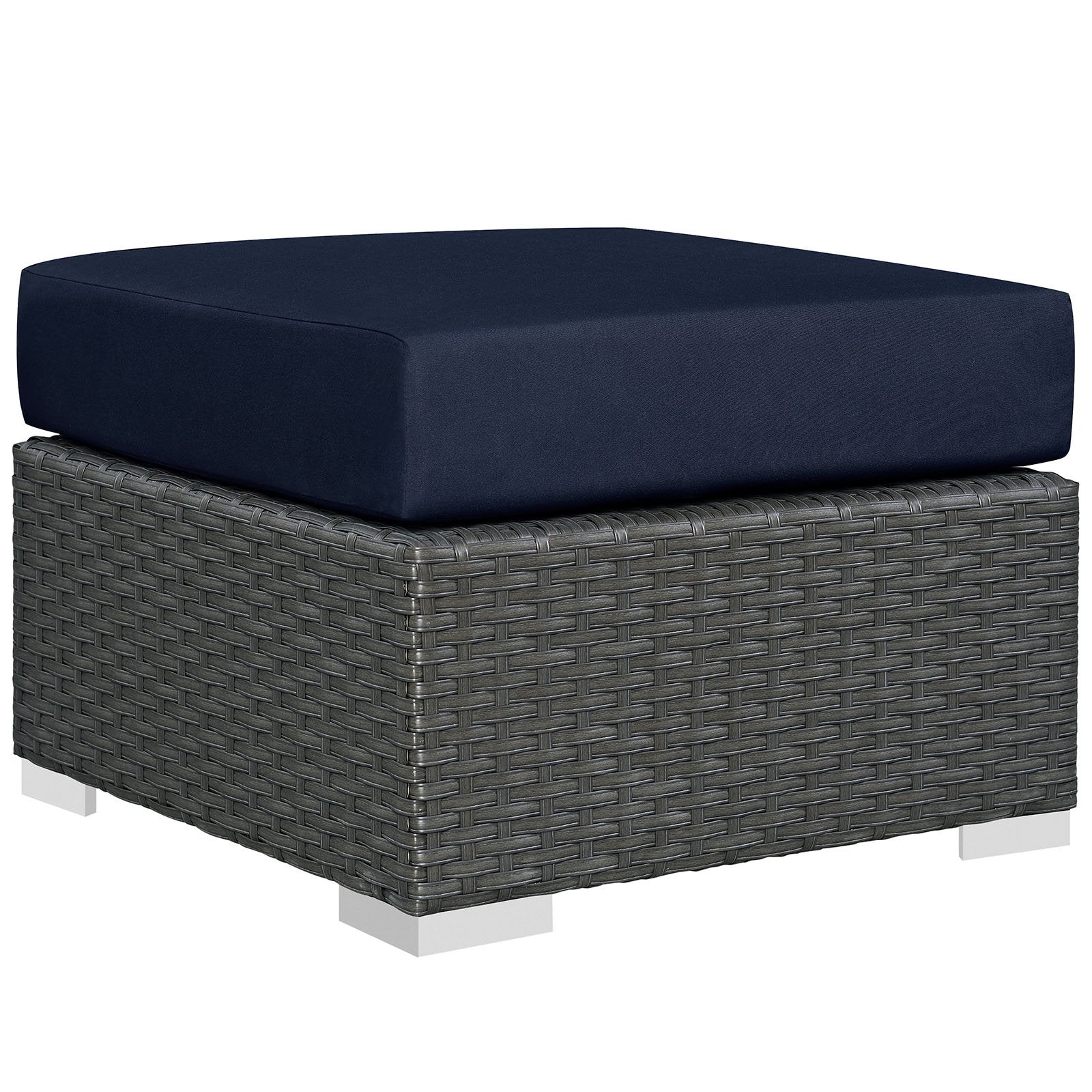 Patio Furniture Sets | Sojourn Outdoor Patio Furniture Set | Sunbrella Cushions | Synthetic Rattan | UV Protection | Aluminum Frame | Coffee Table, Ottoman, Sofa | casafoyer.myshopify.com