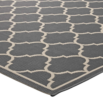 Carpet & Rugs | CasaFoyer Avena Moroccan Quatrefoil Trellis Indoor/Outdoor Area Rug | Durable, Soft, Fade & Stain Resistant | 8x10 | Gray/Beige | casafoyer.myshopify.com