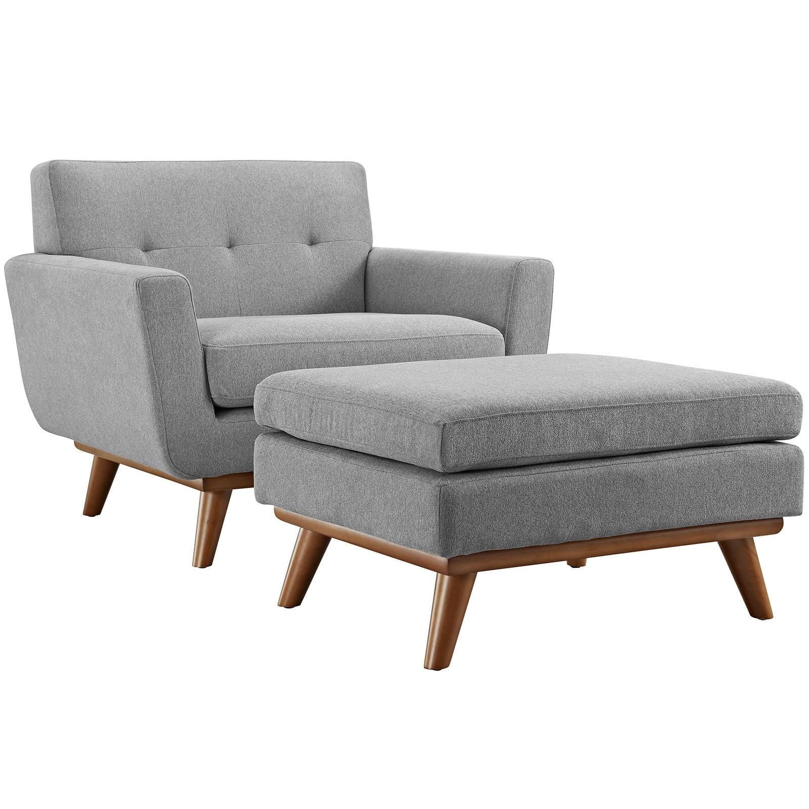 home office desk chairs | CasaFoyer Engage Living Room Set | Cozy & Fashionable Lounging | Curved Design | Dual Cushions | Ideal for Relaxation, Coffee & Conversations | Eye-Catching Buttons | Sturdy Frame | Includes Armchair & Ottoman | casafoyer.myshopify.com