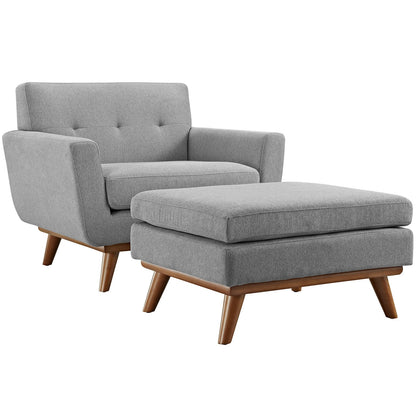 home office desk chairs | CasaFoyer Engage Living Room Set | Cozy & Fashionable Lounging | Curved Design | Dual Cushions | Ideal for Relaxation, Coffee & Conversations | Eye-Catching Buttons | Sturdy Frame | Includes Armchair & Ottoman | casafoyer.myshopify.com