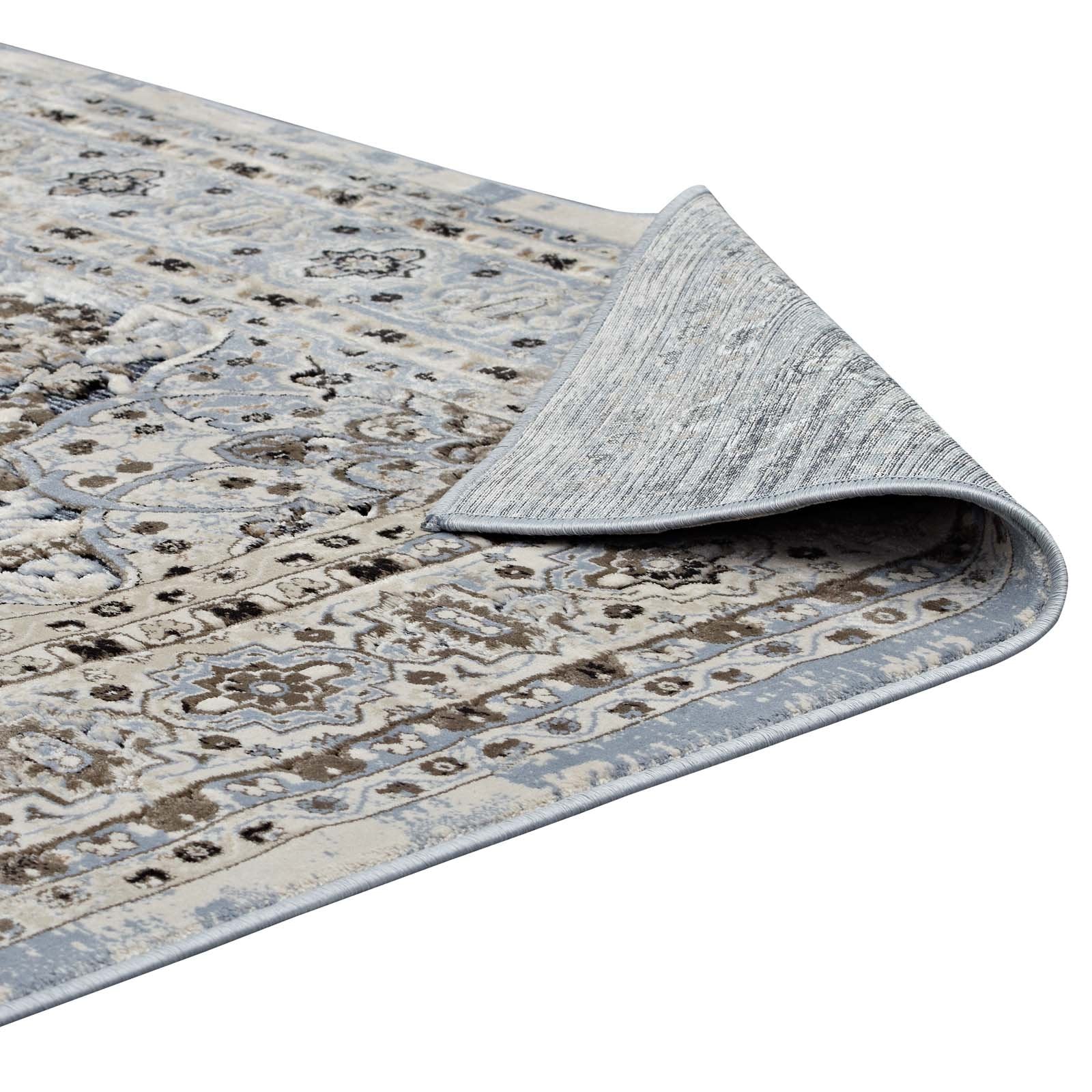 area rugs | CasaFoyer Elqenna Distressed Vintage Floral Turkish Area Rug | Durable Polypropylene | Stain Resistant | Gripping Rubber Bottom | Elegant Design | Easy to Maintain | Ideal for High Traffic Areas | casafoyer.myshopify.com