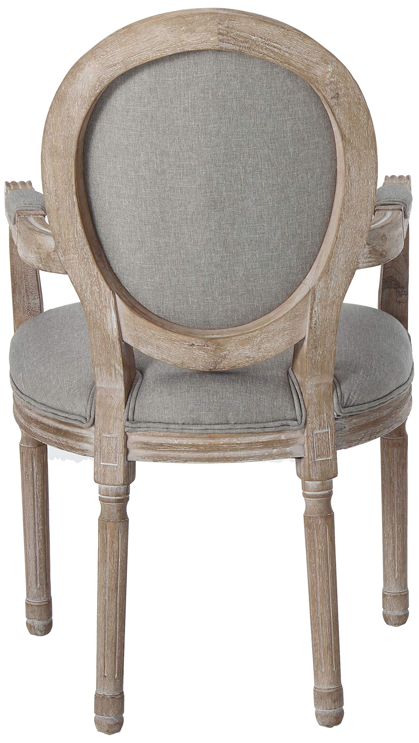 home office desk chairs | CasaFoyer Arise French Vintage Dining Accent Armchair Set | Fluted Wood Frame | Button Tufted Diamond Trim | Upholstered Fabric Seat | Weathered Vintage French Look | Comfortable & Fully Assembled | Set of 2 | casafoyer.myshopify.com