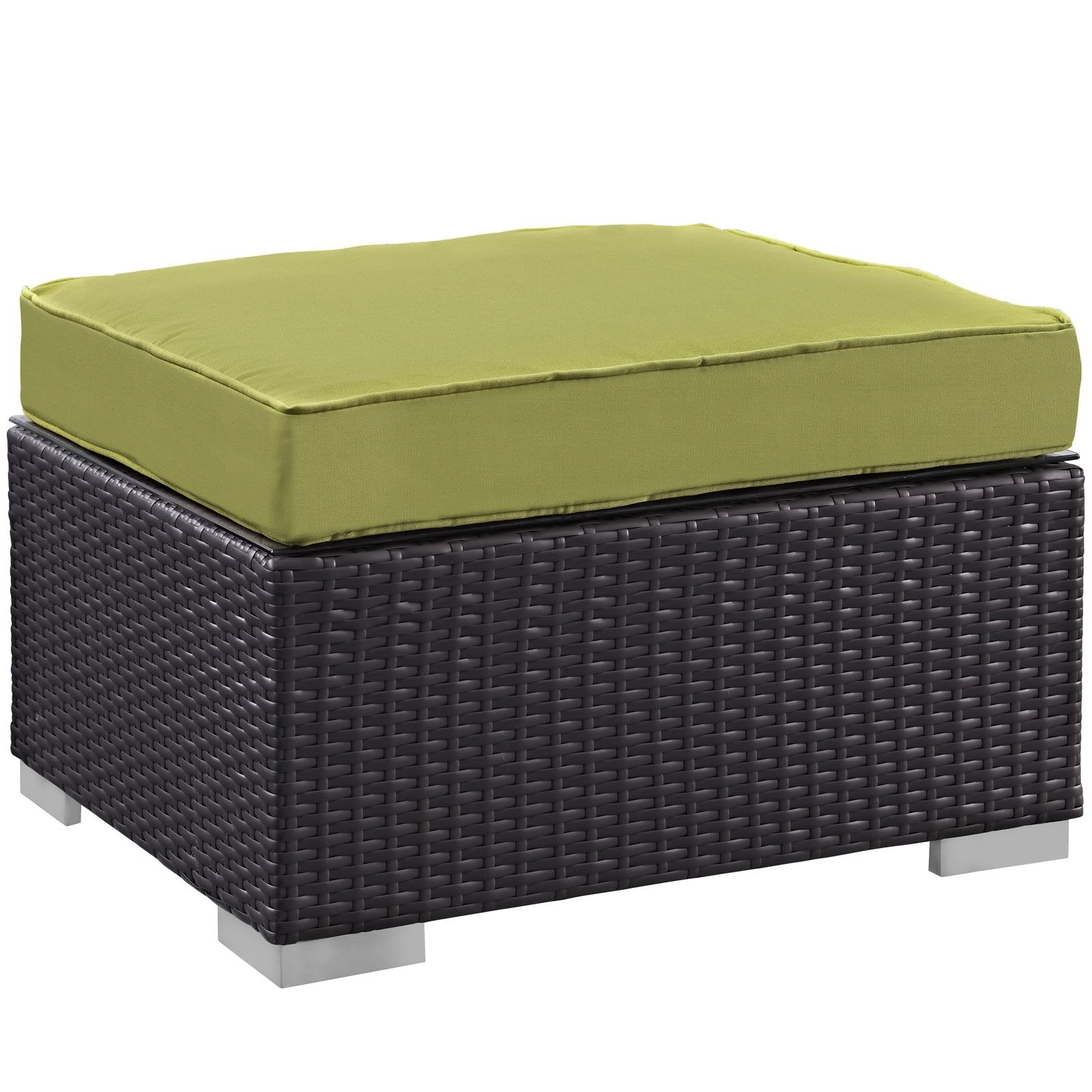 kitchen and dining room sets | CasaFoyer Convene Outdoor Sectional Set | Synthetic Rattan | Aluminum Frame | All-Weather Cushions | Patio Lounge Armchair, Ottoman, Side Table | casafoyer.myshopify.com