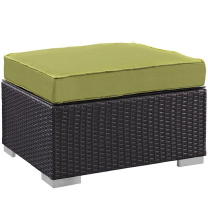 kitchen and dining room sets | CasaFoyer Convene Outdoor Sectional Set | Synthetic Rattan | Aluminum Frame | All-Weather Cushions | Patio Lounge Armchair, Ottoman, Side Table | casafoyer.myshopify.com