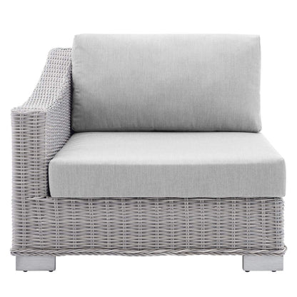 kitchen and dining room sets | CasaFoyer Conway Outdoor Patio Sunbrella Wicker Rattan 6-Piece Furniture Set | Light Gray | UV-Resistant | Water-Resistant | Comfortable Cushions | Durable Frame | casafoyer.myshopify.com