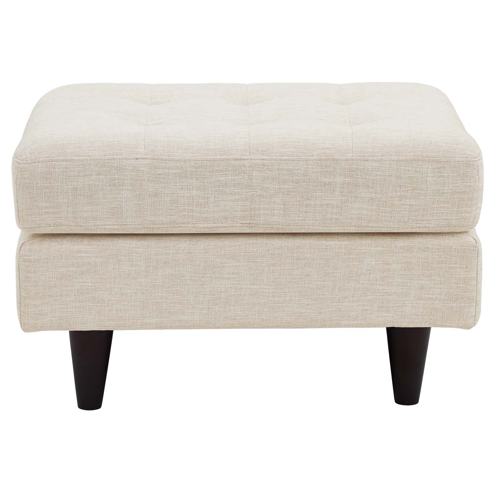 ottomans | CasaFoyer Empress Mid-Century Style Ottoman | Ultimate Comfort & Style | High-Quality Fabric | Plush Foam Padding | Stained Hardwood Legs | Box Design & Tapered Legs | Calming Ambiance | casafoyer.myshopify.com