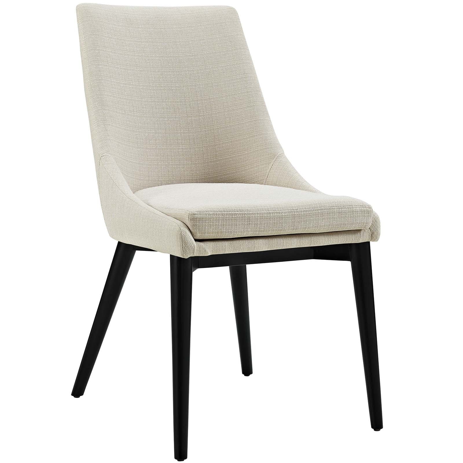 home office desk chairs | CasaFoyer Viscount Side Chair | Sleek & Modern Design | Plush Foam Padding | High-Quality Polyester Upholstery | Tapered Wood Legs | Black Finish | Perfect for Contemporary Decors | casafoyer.myshopify.com