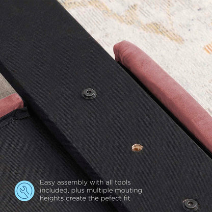 Bed | CasaFoyer Juliet Tufted Performance Velvet King/Cal King Headboard | Vintage Elegance | Plush Padding | Stain-Resistant Velvet | Adjustable Height | Dusty Rose | casafoyer.myshopify.com