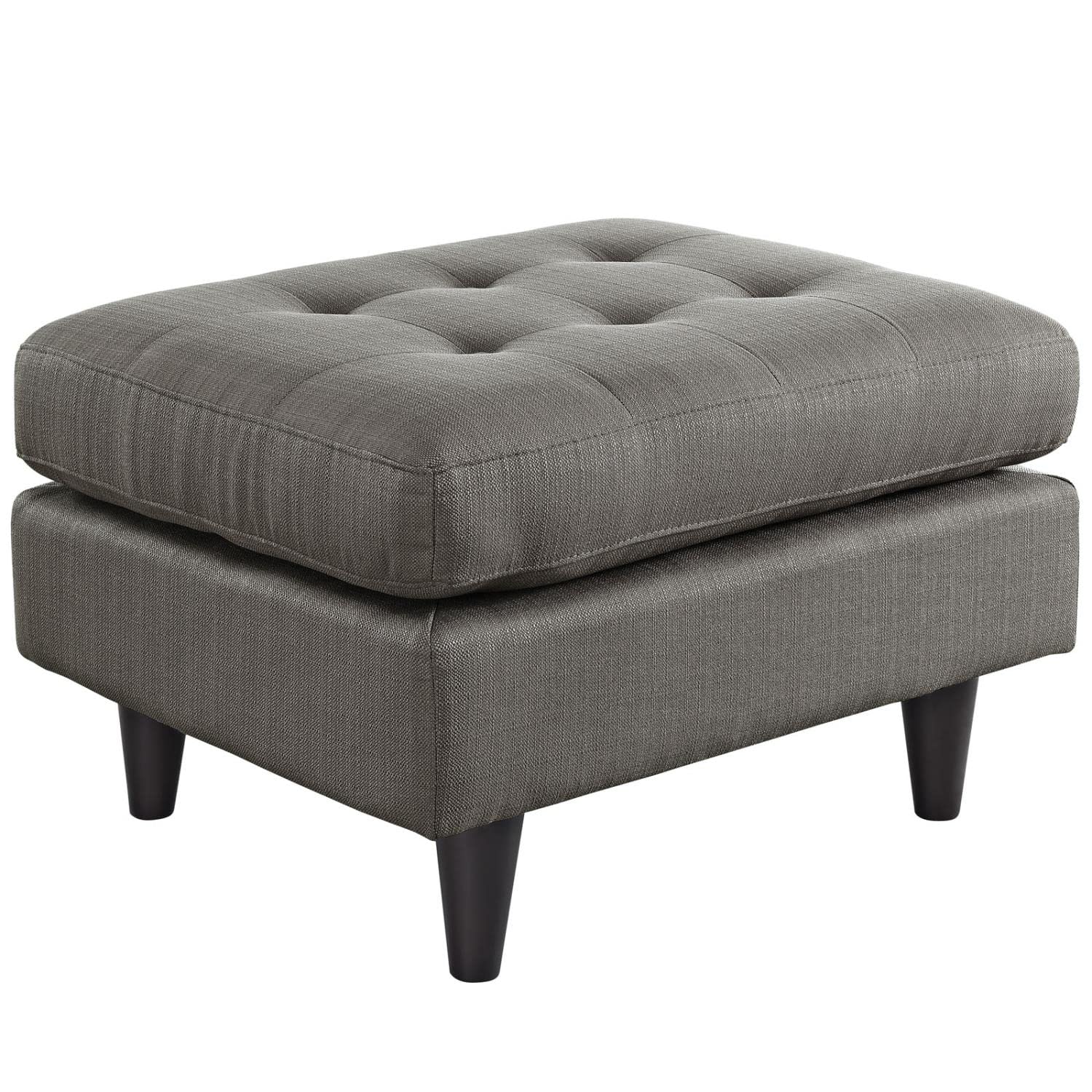 ottomans | CasaFoyer Empress Mid-Century Style Ottoman | Ultimate Comfort & Style | Luxurious Fabric | Plush Foam Padding | Stained Hardwood Legs | Box Design & Tapered Legs | Cozy & Stylish Atmosphere | casafoyer.myshopify.com