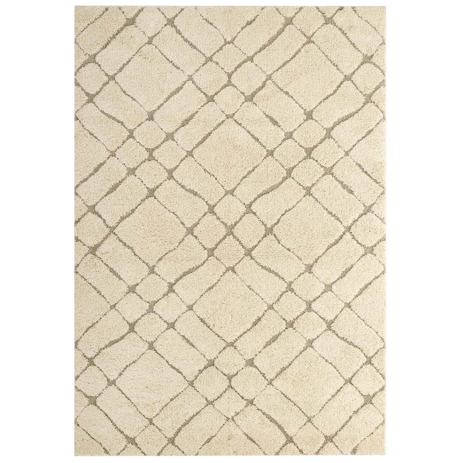 area rugs | CasaFoyer Verona Abstract Geometric 8x10 Shag Area Rug | Modern Design | Durable Polypropylene | Jute Backing | Non-Shedding | Stain-Resistant | Easy to Clean | casafoyer.myshopify.com