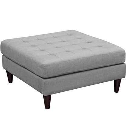 Ottoman | Empress Large Ottoman | Exquisite Design | Tufted Buttons | Luxurious Cushions | Elegant Armrests | Solid Wood Legs | Black Stain | Floor Protection | Opulent Fabric Upholstery | casafoyer.myshopify.com