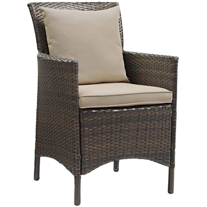 kitchen and dining room sets | CasaFoyer Conduit Outdoor Patio Dining Collection | Transitional Style | UV-Resistant Wicker Rattan | Waterproof Cushions | 5 Piece Set | casafoyer.myshopify.com