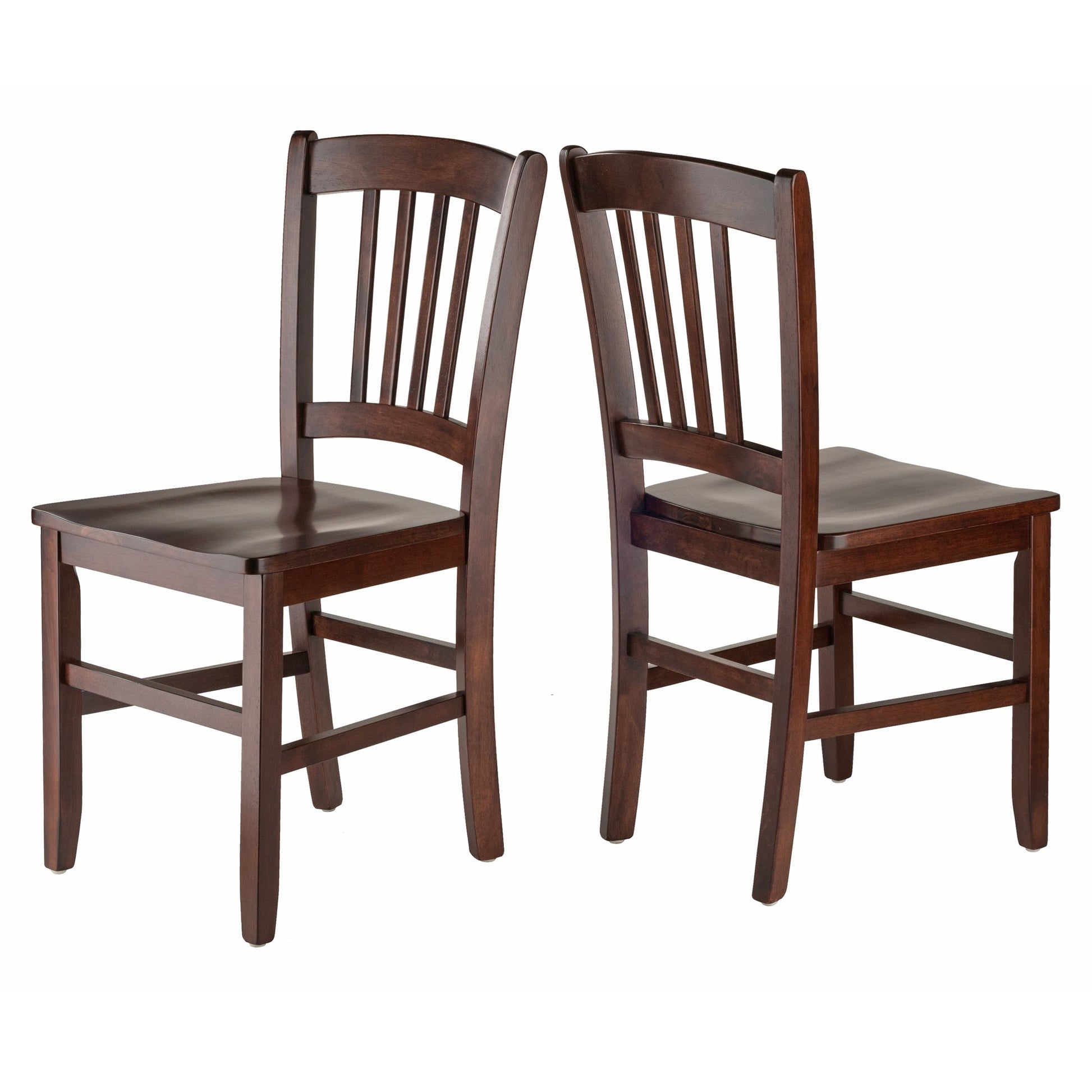 Sofa & chair Sets | CasaFoyer Madison 2-Piece Chair Set | Elegant Rainbow Arches | Walnut Finish | Solid Wood | Comfortable Contoured Seats | Assembly Required | 34.6H x 17.1W x 19.25D | casafoyer.myshopify.com